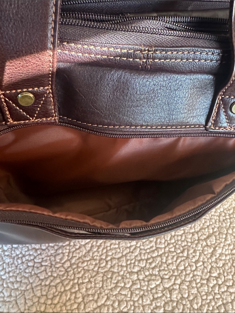 Wilsons Dark Brown Leather Briefcase - Picture 8 of 13